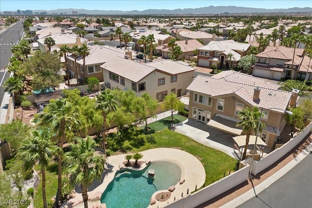 8970 Lansberry Ct, Las Vegas, NV 89147 - aerial perspective of suburban area with a pool