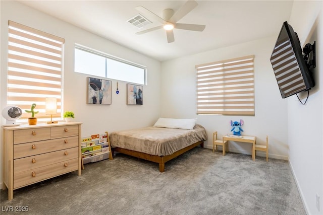 6927 Desert Finch St, North Las Vegas, NV 89084 - carpeted bedroom featuring ceiling fan and baseboards
