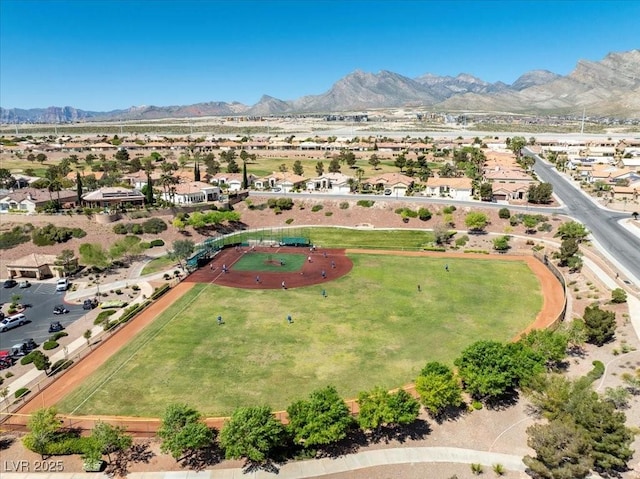 10413 Marymont Pl, Las Vegas, NV 89134 - aerial view of residential area featuring mountains