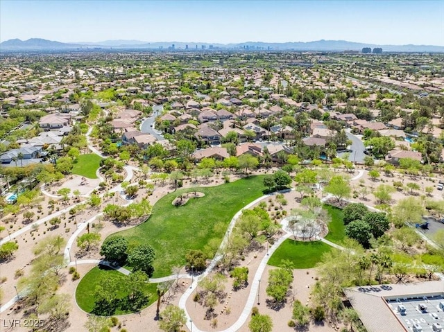 10413 Marymont Pl, Las Vegas, NV 89134 - aerial view of residential area featuring mountains