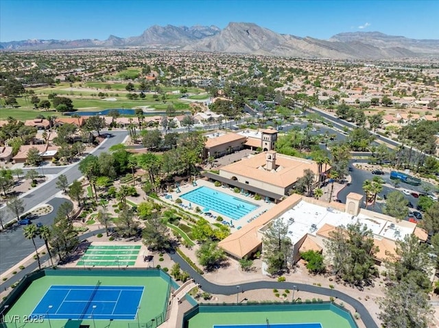 10413 Marymont Pl, Las Vegas, NV 89134 - bird's eye view of a mountain backdrop