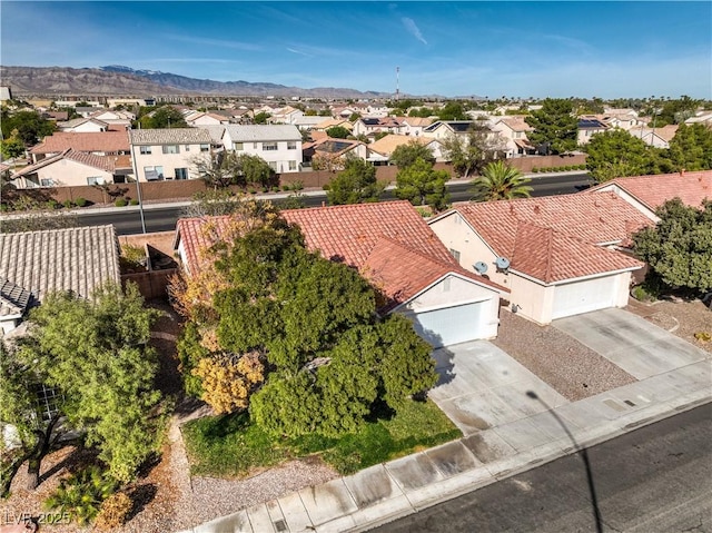 7021 Feather Pine St, Las Vegas, NV 89131 - aerial perspective of suburban area with a mountainous background