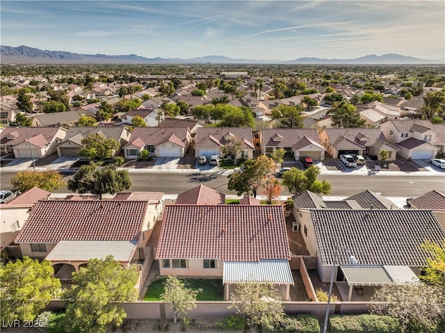 7021 Feather Pine St, Las Vegas, NV 89131 - aerial view of residential area featuring mountains