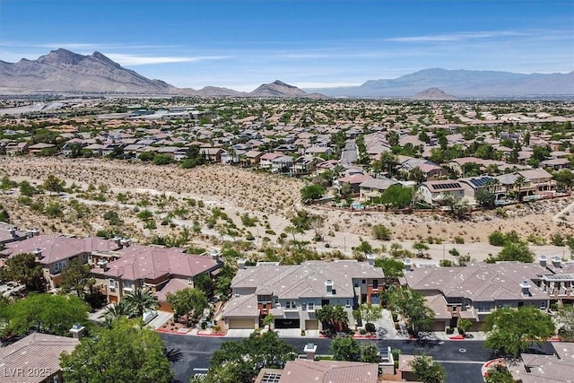 10640 Amber Ridge Dr Unit 101, Las Vegas, NV 89144 - aerial perspective of suburban area with a mountainous background