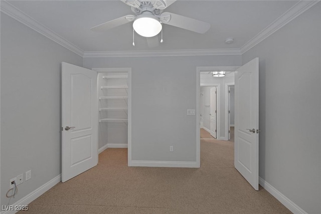 12 Golden View St, Henderson, NV 89012 - unfurnished bedroom with crown molding, carpet floors, ceiling fan, a spacious closet, and a closet