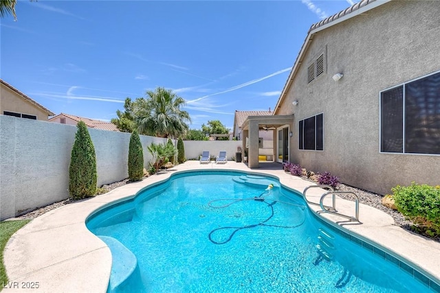 12 Golden View St, Henderson, NV 89012 - view of swimming pool featuring a fenced backyard and a patio area