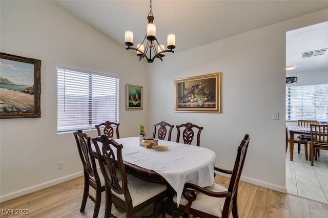 368 Umbria Way, Henderson, NV 89014 - dining area with a chandelier and light wood-type flooring