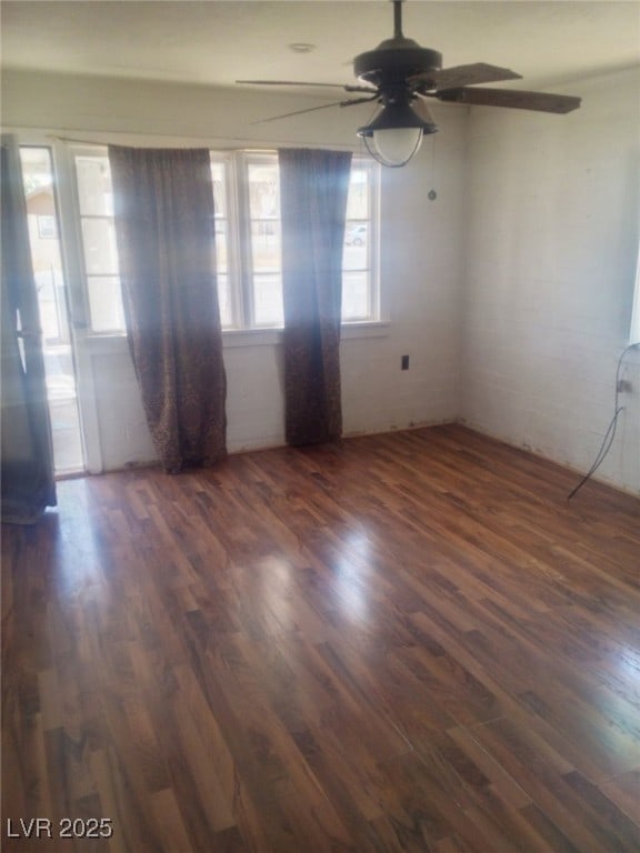 192 W Alma Ave, Overton, NV 89040 - empty room featuring ceiling fan and dark wood-type flooring