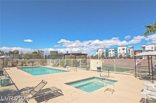 3930 University Center Dr Unit 901, Las Vegas, NV 89119 - community pool with a gazebo, a patio, and a community hot tub
