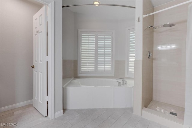 1516 Frandosa Ln, Las Vegas, NV 89117 - full bath with a garden tub and a tile shower