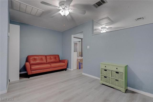 1516 Frandosa Ln, Las Vegas, NV 89117 - living area with ceiling fan and wood finished floors