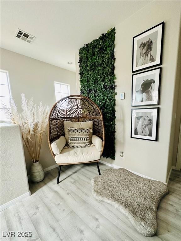 7537 Brisa Del Mar Ave, Las Vegas, NV 89179 - living area with wood finished floors and baseboards