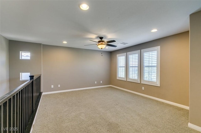 11063 Mount George St, Las Vegas, NV 89179 - empty room featuring carpet, healthy amount of natural light, ceiling fan, and recessed lighting