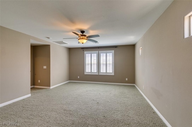 11063 Mount George St, Las Vegas, NV 89179 - carpeted empty room with ceiling fan and baseboards