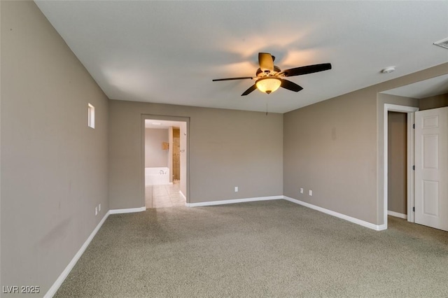 11063 Mount George St, Las Vegas, NV 89179 - unfurnished room with ceiling fan and light carpet