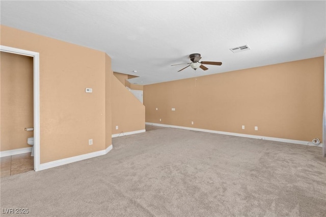9175 Titan Hill Ct, Las Vegas, NV 89148 - carpeted spare room featuring ceiling fan and baseboards
