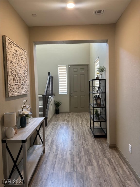 2645 Cava Tirreni St, Henderson, NV 89044 - foyer with wood finished floors and stairway