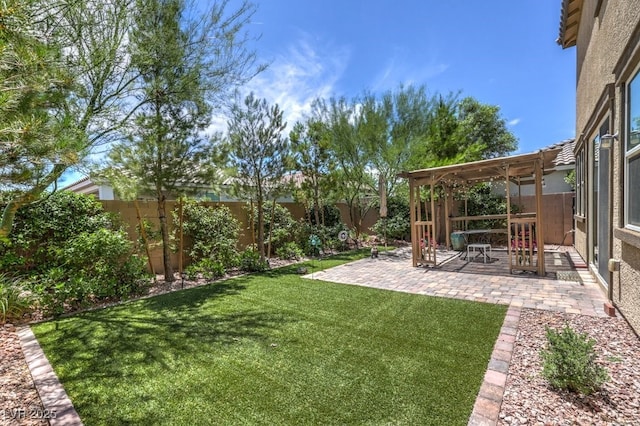 9785 W Meranto Ave, Las Vegas, NV 89178 - fenced backyard with a patio