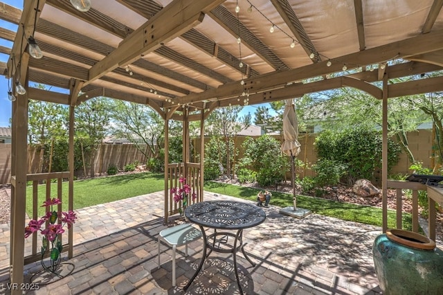 9785 W Meranto Ave, Las Vegas, NV 89178 - fenced backyard with a patio