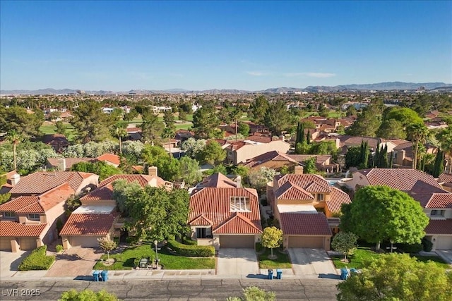 7627 Boca Raton Dr, Las Vegas, NV 89113 - aerial view of residential area featuring mountains