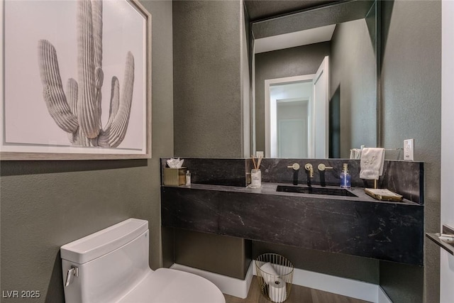 2797 Turtle Head Peak Dr, Las Vegas, NV 89135 - bathroom with a textured wall and vanity