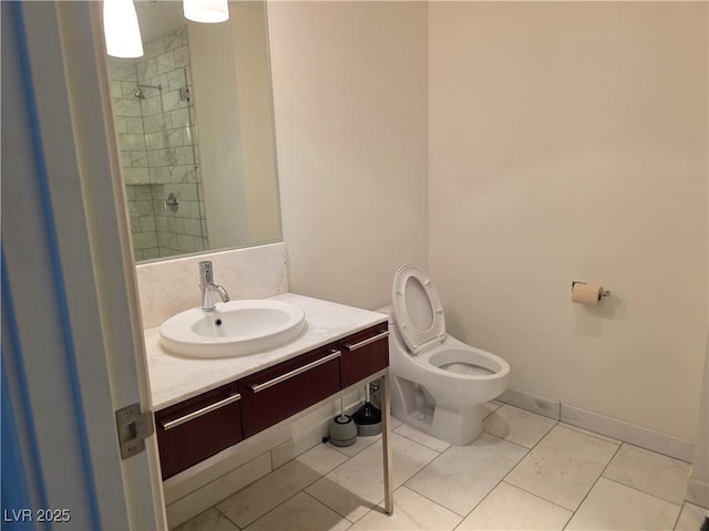4471 Dean Martin Dr Unit 1104, Las Vegas, NV 89103 - full bathroom with vanity and a tile shower