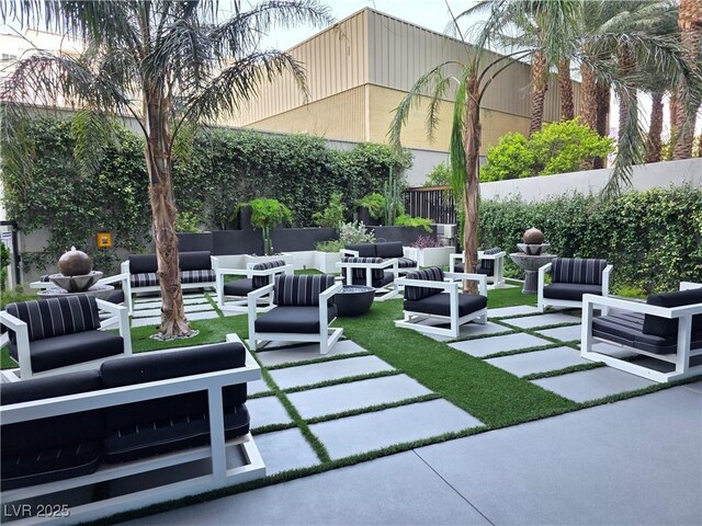 4471 Dean Martin Dr Unit 1104, Las Vegas, NV 89103 - view of patio / terrace with an outdoor hangout area