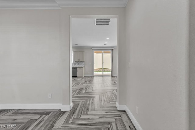 5425 Pride Mountain St, North Las Vegas, NV 89031 - hallway with ornamental molding