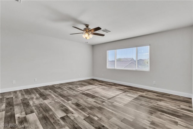 5425 Pride Mountain St, North Las Vegas, NV 89031 - unfurnished room with wood finished floors and a ceiling fan