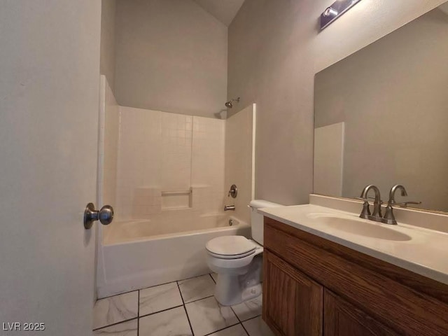 1739 N Lamont St, Las Vegas, NV 89115 - full bathroom with vanity, shower / tub combination, and tile patterned flooring