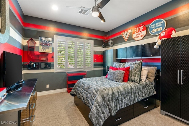 9747 Cathedral Pines Ave, Las Vegas, NV 89149 - bedroom with carpet flooring and ceiling fan