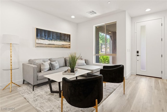 11756 Emerald Lake Ave, Las Vegas, NV 89138 - living area with light wood-style flooring and recessed lighting