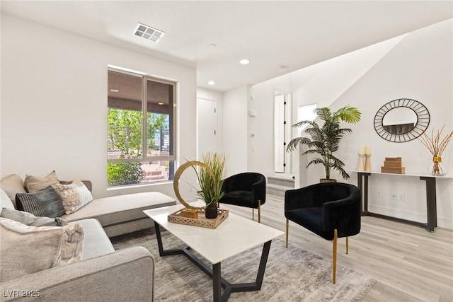 11756 Emerald Lake Ave, Las Vegas, NV 89138 - living area with light wood-style floors and recessed lighting