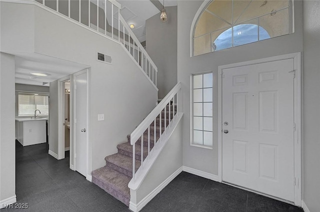 901 Carnival Ave, Las Vegas, NV 89123 - entrance foyer featuring stairway and a towering ceiling