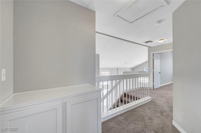 901 Carnival Ave, Las Vegas, NV 89123 - corridor with carpet floors and lofted ceiling
