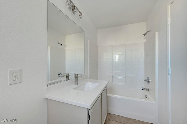 2431 Lilac Cove St, Las Vegas, NV 89135 - full bathroom featuring vanity, washtub / shower combination, and tile patterned flooring