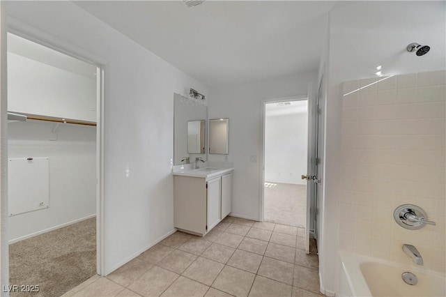 2431 Lilac Cove St, Las Vegas, NV 89135 - full bathroom featuring vanity, tile patterned floors, and shower / washtub combination