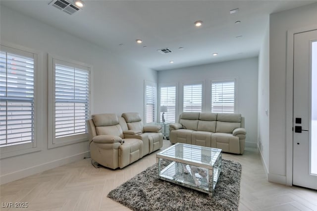 9844 Kings Glen St, Las Vegas, NV 89141 - living area featuring baseboards and recessed lighting