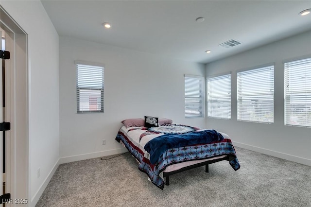 9844 Kings Glen St, Las Vegas, NV 89141 - carpeted bedroom featuring multiple windows and recessed lighting