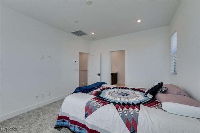 9844 Kings Glen St, Las Vegas, NV 89141 - bedroom with light carpet and recessed lighting