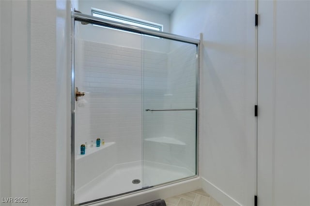 9844 Kings Glen St, Las Vegas, NV 89141 - bathroom featuring a shower stall