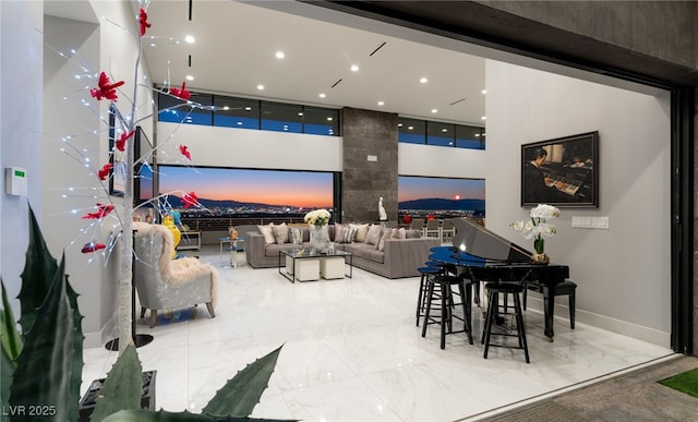 671 Scenic Rim Dr, Henderson, NV 89012 - building lobby featuring a high ceiling and recessed lighting