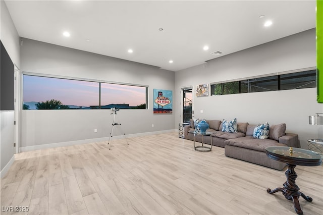 671 Scenic Rim Dr, Henderson, NV 89012 - living room with wood finished floors and recessed lighting