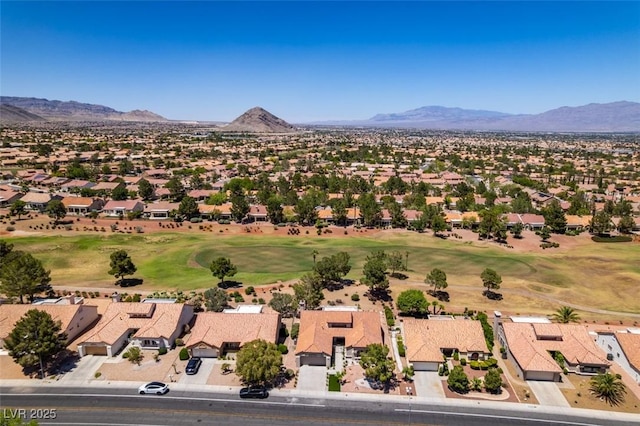 9520 Sundial Dr, Las Vegas, NV 89134 - aerial view of residential area with mountains and a golf club
