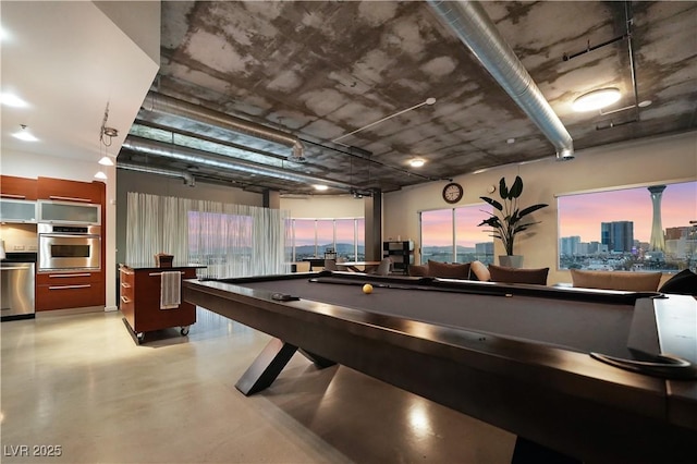 900 Las Vegas Blvd Unit 912, Las Vegas, NV 89101 - recreation room featuring finished concrete flooring and pool table