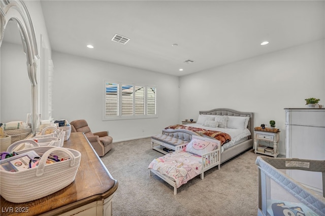 5851 Slate Rock Ct, Las Vegas, NV 89149 - bedroom with carpet and recessed lighting