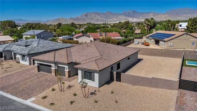 5851 Slate Rock Ct, Las Vegas, NV 89149 - aerial perspective of suburban area featuring a mountainous background