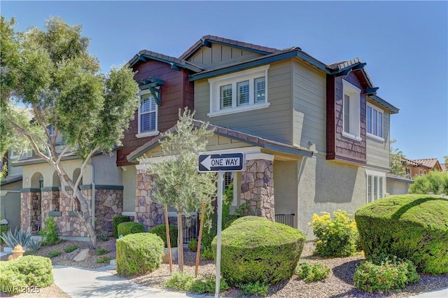 1904 Via Firenze, Henderson, NV 89044 - craftsman-style home with stone siding and stucco siding