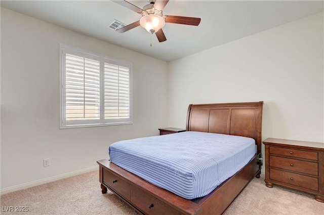 3949 Amanda Bay Ave, North Las Vegas, NV 89081 - bedroom featuring light carpet and a ceiling fan