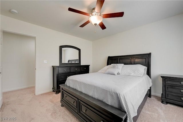 3949 Amanda Bay Ave, North Las Vegas, NV 89081 - bedroom with light carpet and ceiling fan